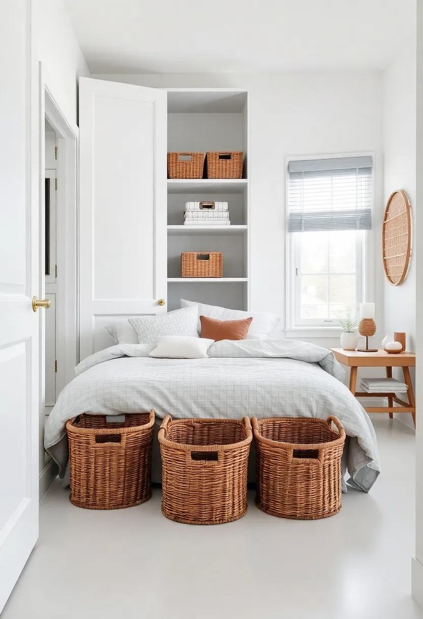 Stylish baskets and Bins for Behind-the-Door Storage Solutions