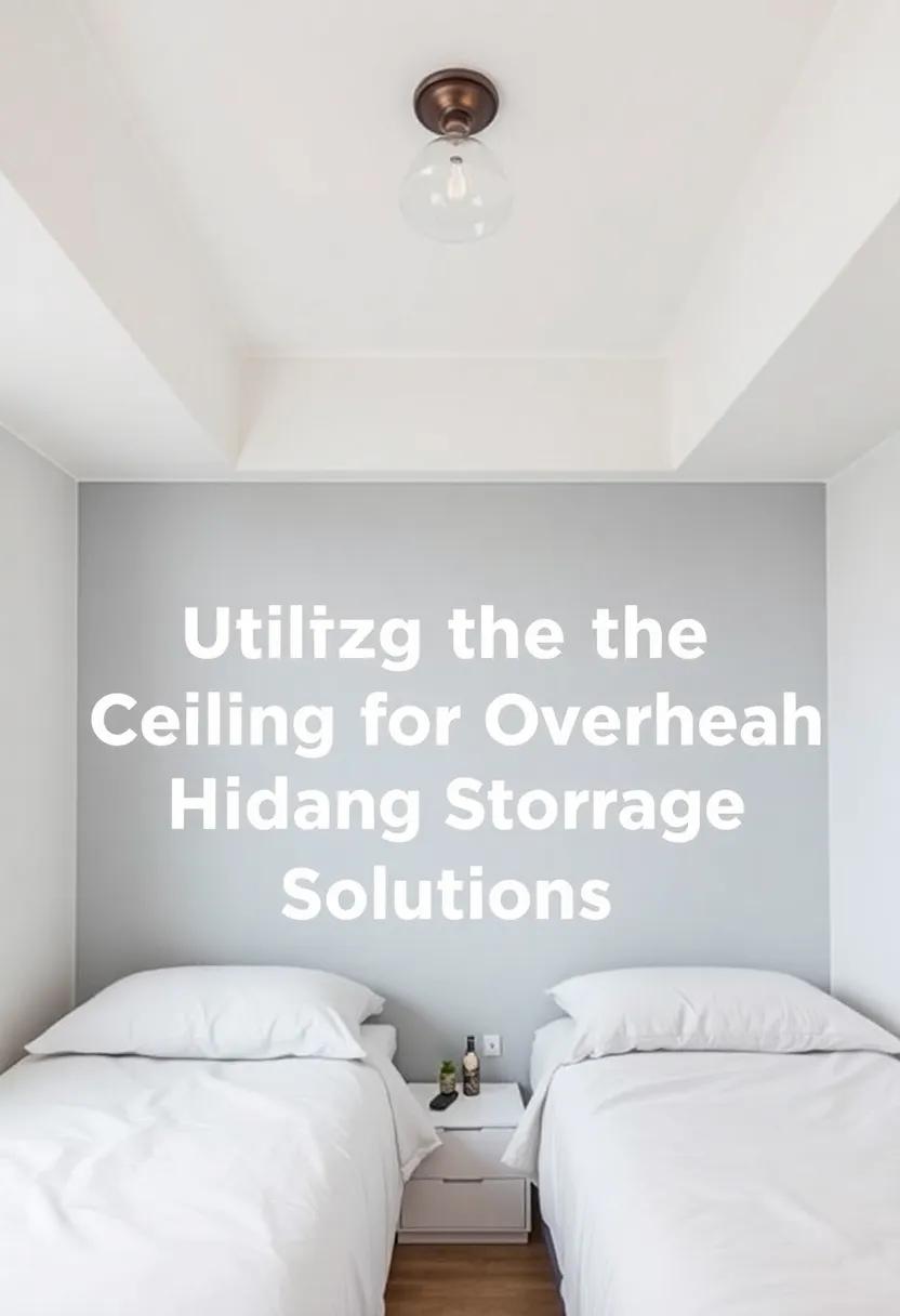 Utilizing the⁣ Ceiling ⁤for Overhead Storage⁢ Solutions