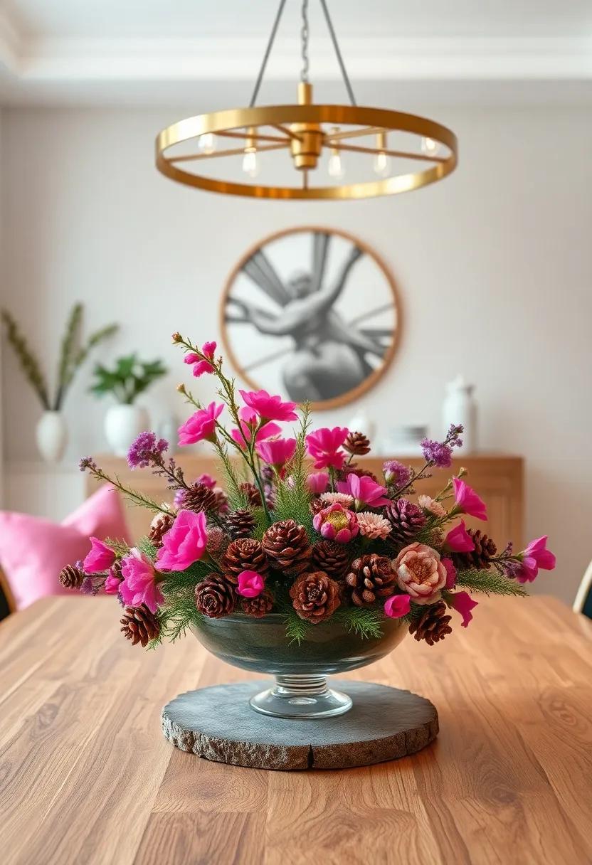 DIY Centerpiece:⁣ Gather natural​ elements like pine cones ⁢or fresh flowers to design an ​elegant⁣ centerpiece that reflects your style