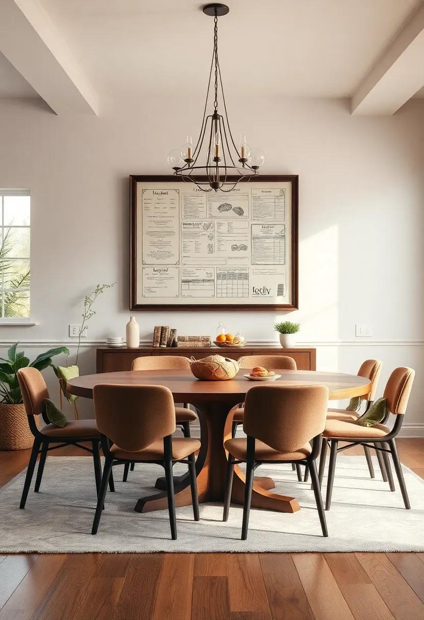 Family recipe Display: Frame and ⁤hang your ⁢family’s ⁢favorite recipes in the dining⁢ room to spark conversation and create⁤ nostalgia