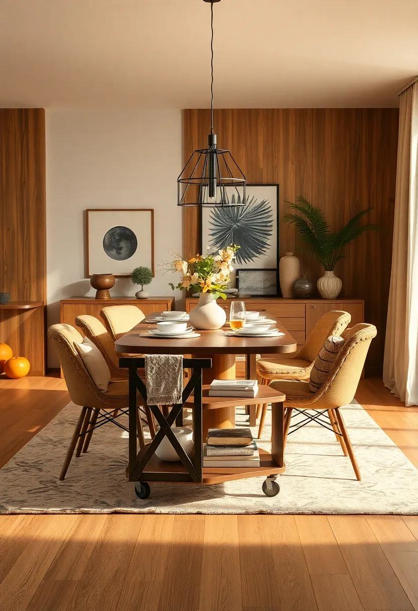 Utilize Space‍ Creatively: ⁤Consider using​ a cart for dining essentials that can be rolled out for gatherings ‍and tucked away afterward
