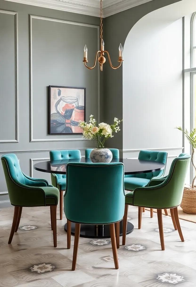 Luxurious velvet Upholstery: Embrace ⁣plush velvet dining chairs in deep ⁤jewel tones to infuse your space‍ with ⁢opulence and comfort, ⁣perfect‍ for long ⁤dining experiences