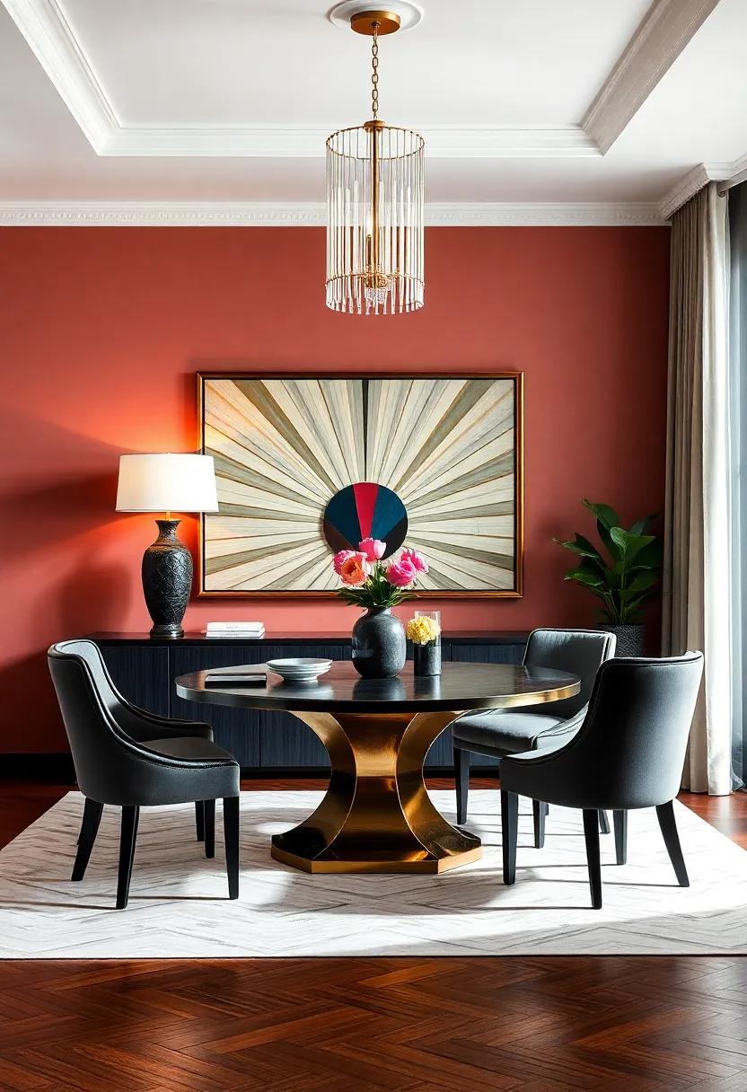 Bold ⁤Art⁢ Pieces: Feature striking artworks or ​sculptures that celebrate the geometric‍ and abstract forms of‍ the Art Deco movement,serving⁣ as captivating conversation starters