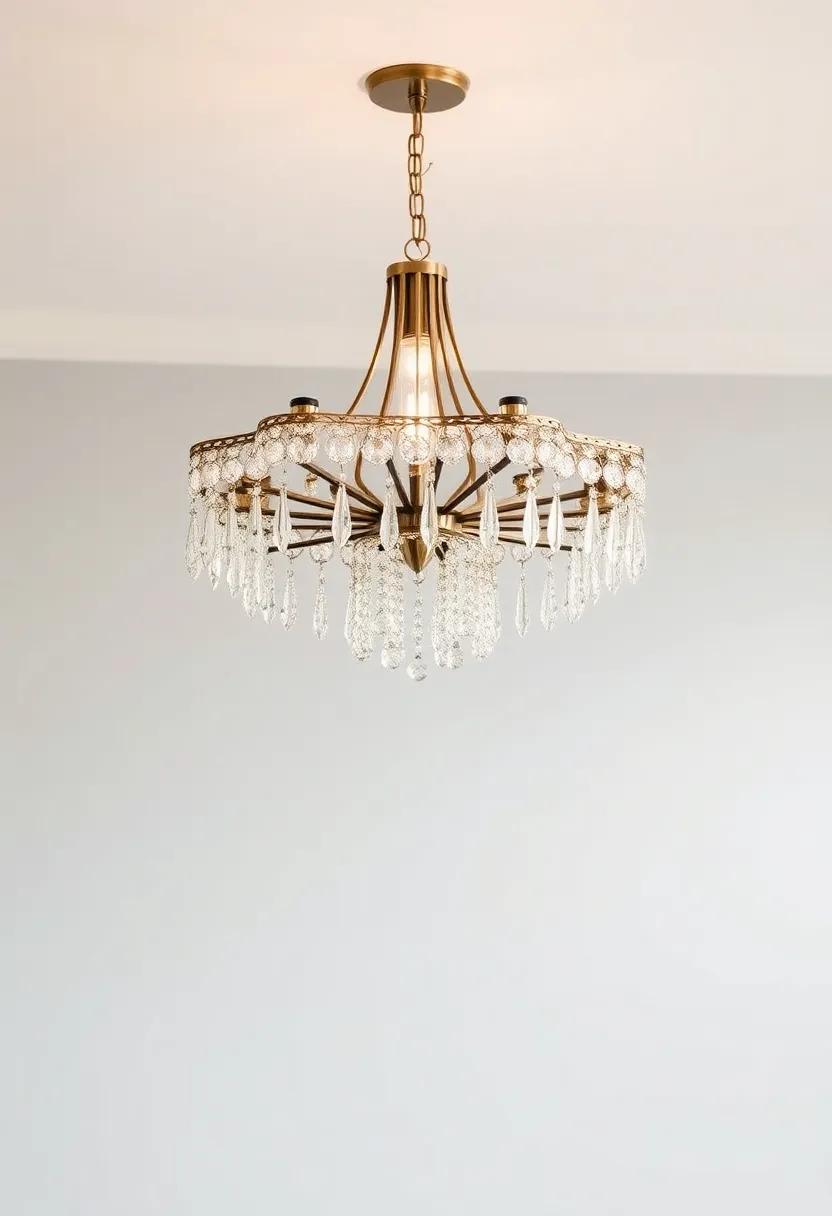 Statement ​Lighting Fixtures: Install ‌a stunning ⁣chandelier or pendant light with an Art Deco flair, combining⁤ crystal and metal⁤ to radiate ⁢elegance and draw ⁢the eye⁢ upward
