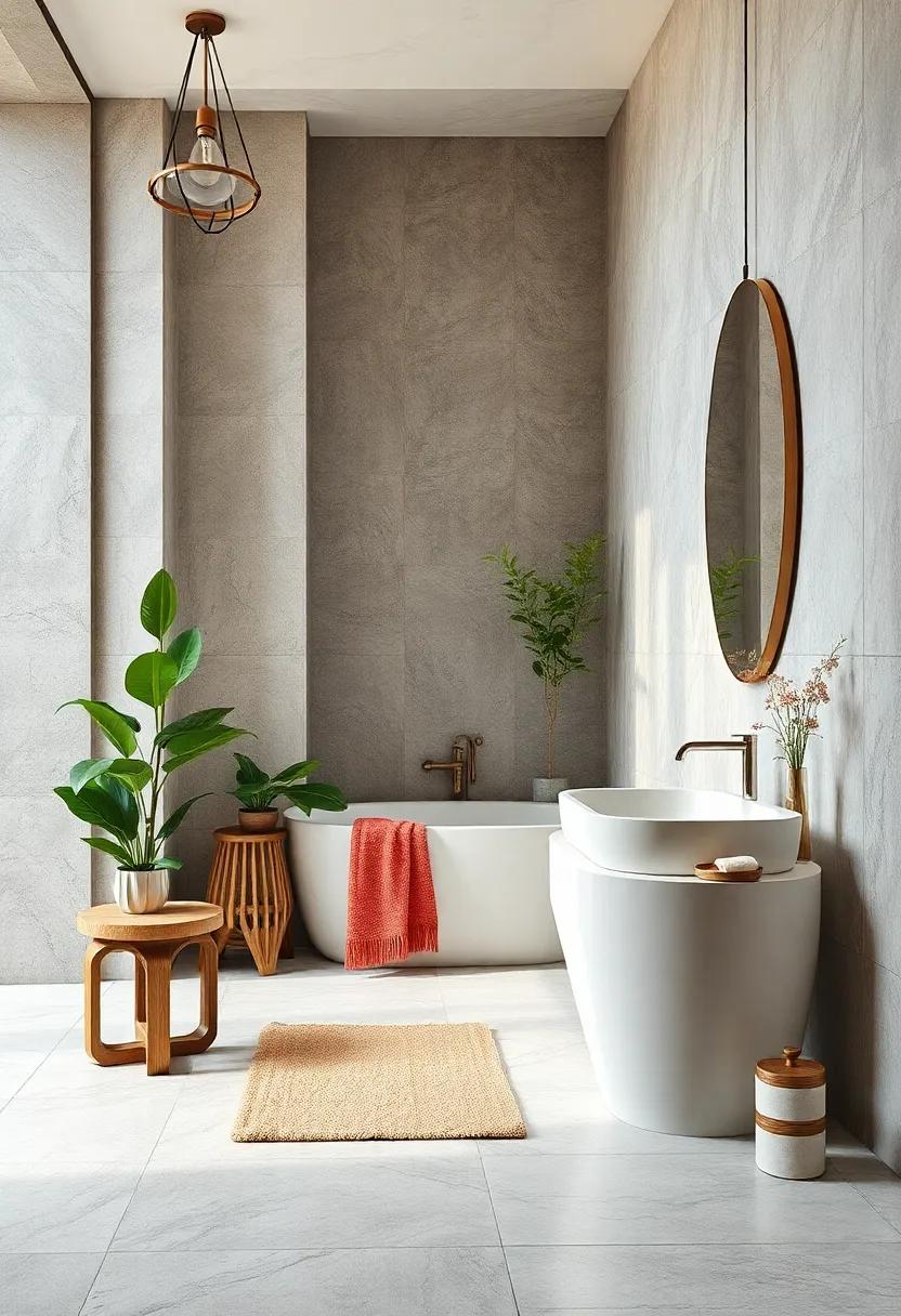 Greenery: Introduce ‍plants or fresh flowers to ‍your bathroom for ​a touch of nature that⁣ refreshes the⁣ space and ‌purifies the‍ air