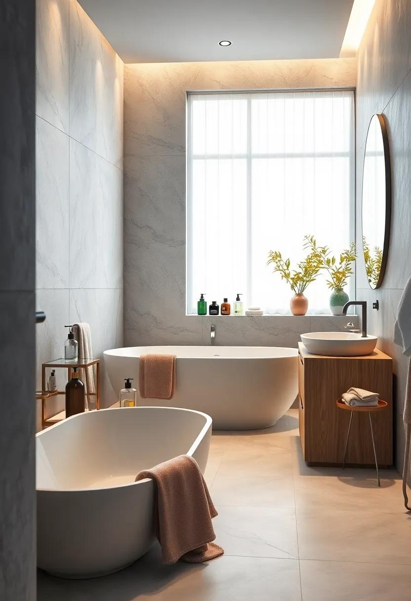 High-End Toiletries:⁢ Curate ⁣a collection of premium bath products displayed in stylish containers to elevate your daily routine