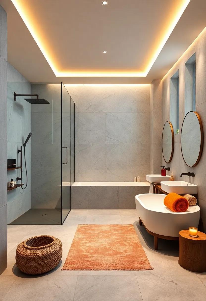 Spa-Like Amenities:⁣ Include features like a sauna, steam shower, or massage shower jets for⁤ a comprehensive wellness experience at home