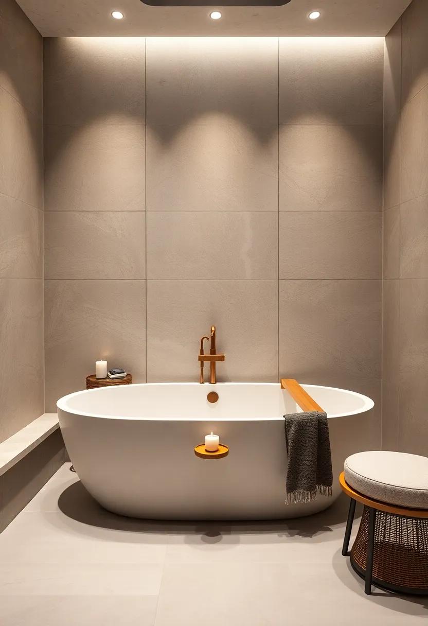 Statement Bathtub Accessories: ⁤Accessorize with chic bath ⁤trays‌ and candle holders that turn your tub into a luxurious focal‍ point