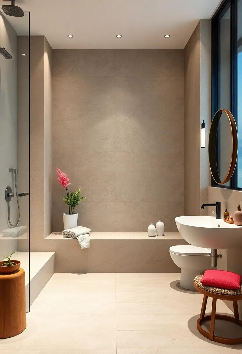 Sustainable Materials for Eco-Friendly ​Shower Bench Concepts