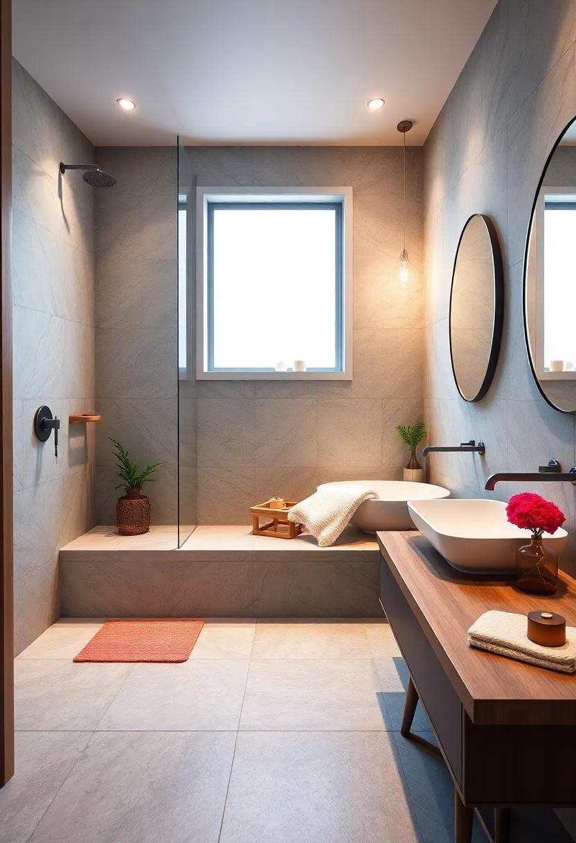 Using Lighting to Highlight Your Shower Bench and Create Ambiance