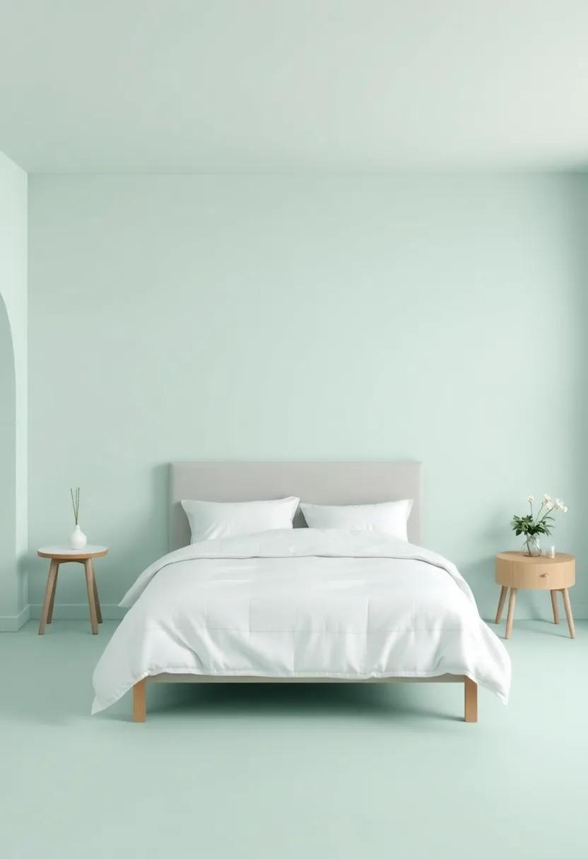Soft Seafoam Green: Emulating the tranquility of ocean waves, this gentle hue ​creates a serene atmosphere perfect for relaxation