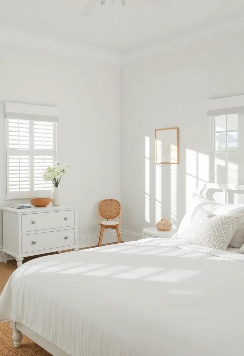 Bright White with Coastal ​Accents: Use ‍a bright white base combined⁣ with vibrant coastal accent‍ colors to create a⁣ fresh and airy feel