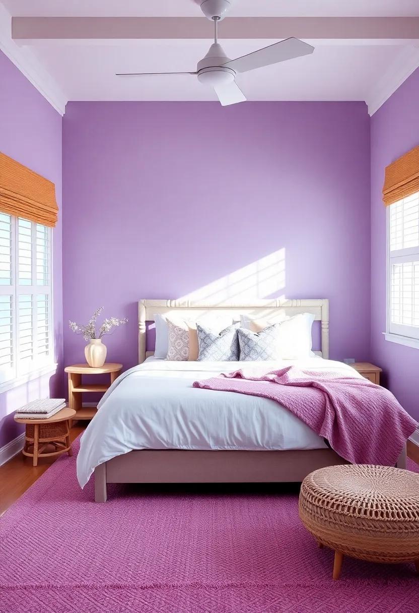 Light Lavender: A subtle hint of purple adds a whimsical touch; it combines beautifully with white ​for a ‌unique coastal look