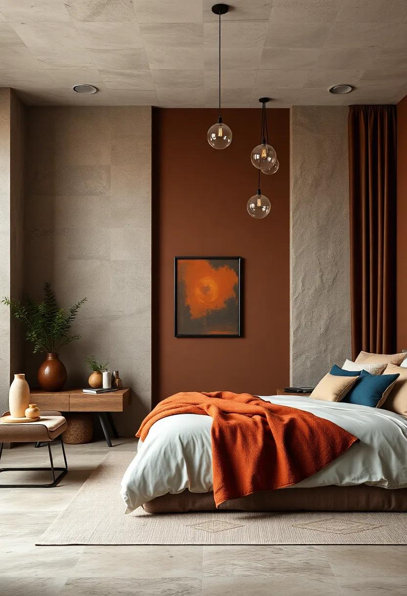Embracing the Earthy⁣ vibes of Brown ​Tones in Your Bedroom Design
