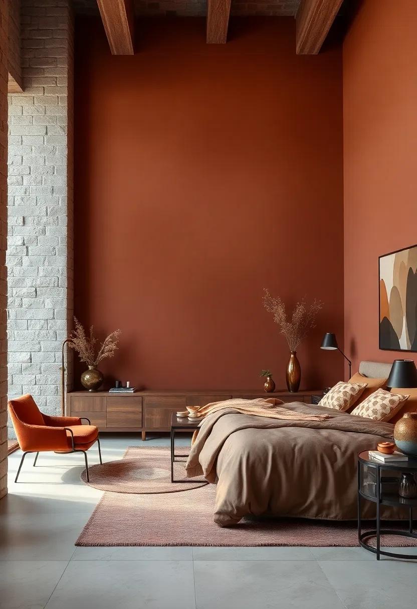 Accent Walls:⁣ Making a Statement​ with Rich Brown⁤ Colors