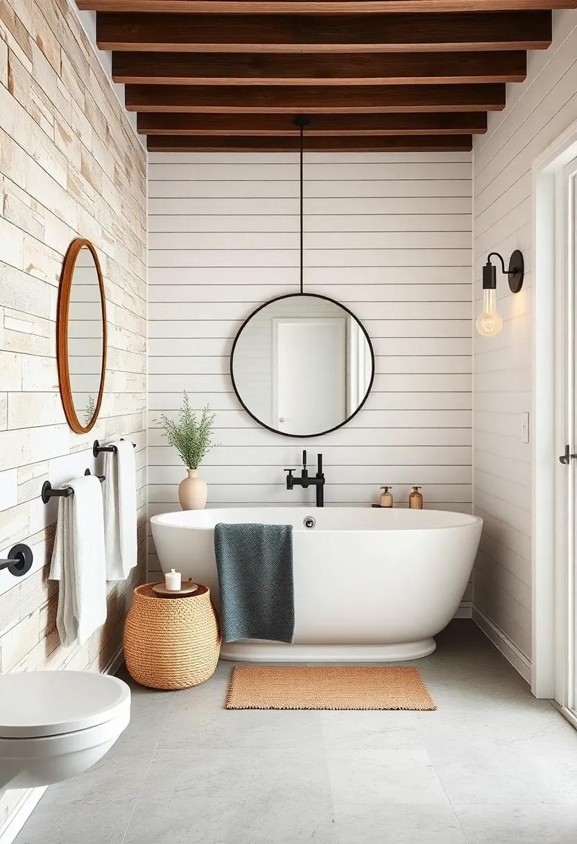 Break Up Solid Colors ​with Shiplap Accent Walls
