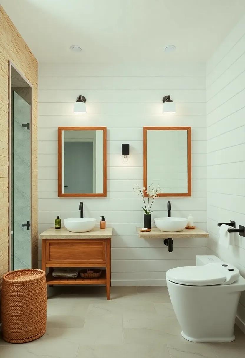 Create a Serene Escape with Shiplap-Framed Mirrors