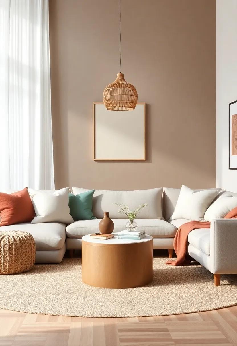 Accessorizing with‍ Earthy Tones: Pillows, Throws,‌ and Rugs