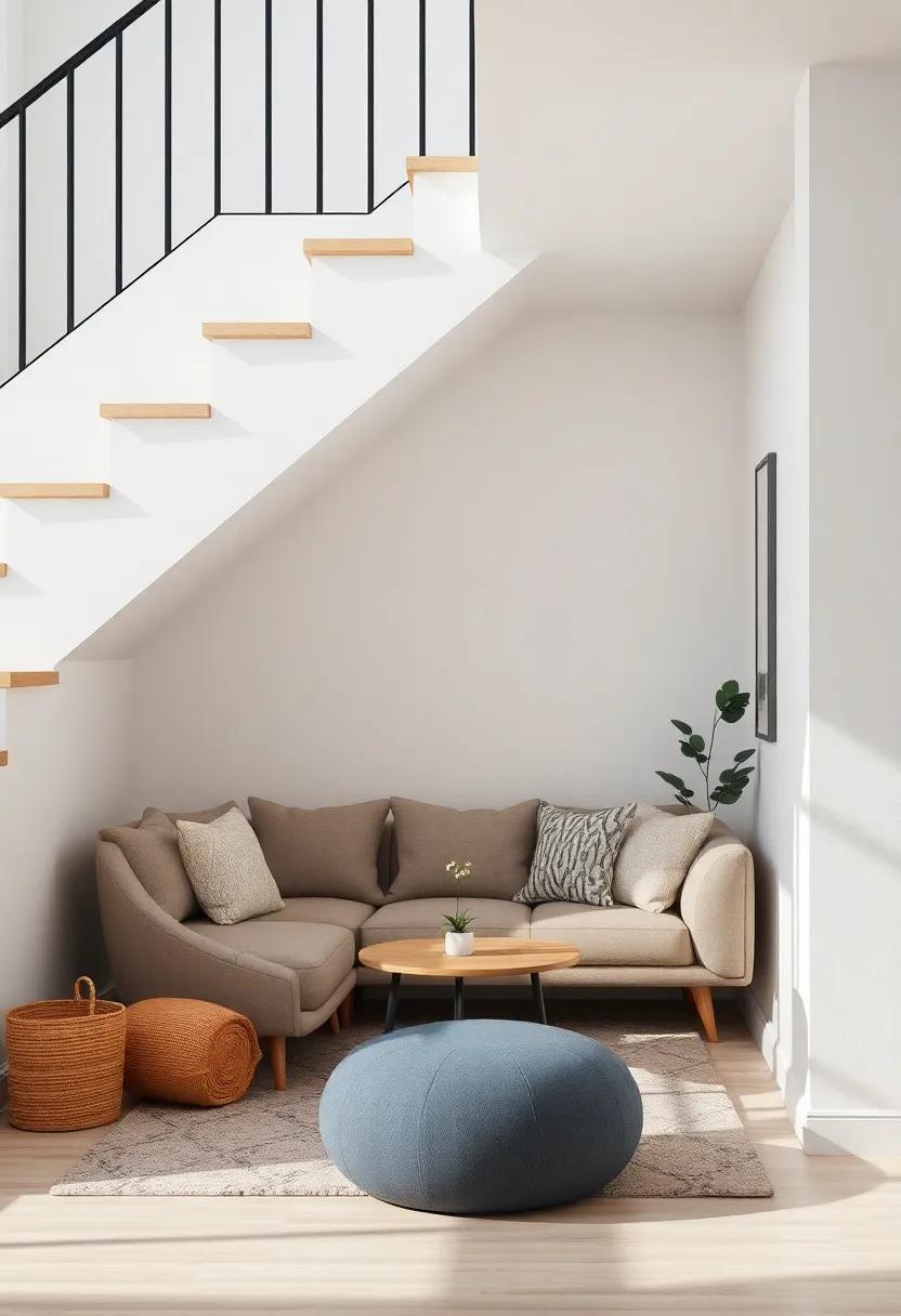 Cozy ⁢Corner Seating: ⁢Embracing comfort ​Under the Stairs