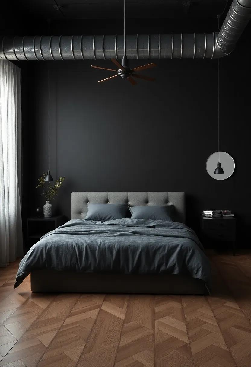 The​ Allure of Industrial elements ⁢in ​Dark Decor
