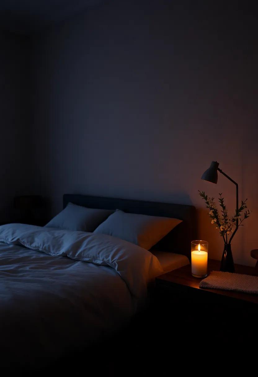 Candlelight‌ and ambient Lighting for ​a‌ Warm Glow