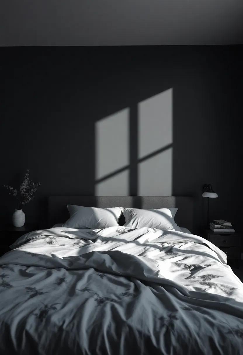 Elegant Contrast: Light‍ Accents Against Dark Backgrounds