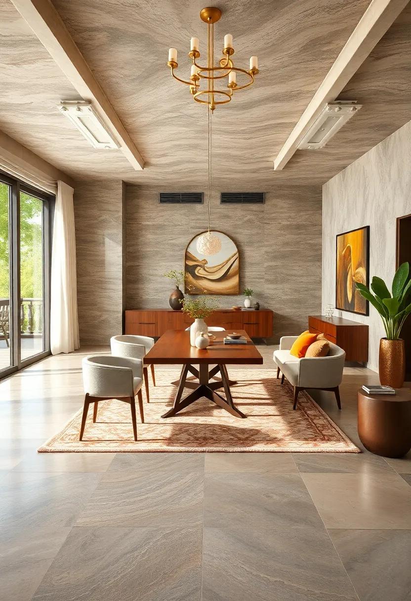 Consider no-slip mats or rugs​ to ensure​ safety ‍and stability in busy ‌dining areas where spills are ⁢common
