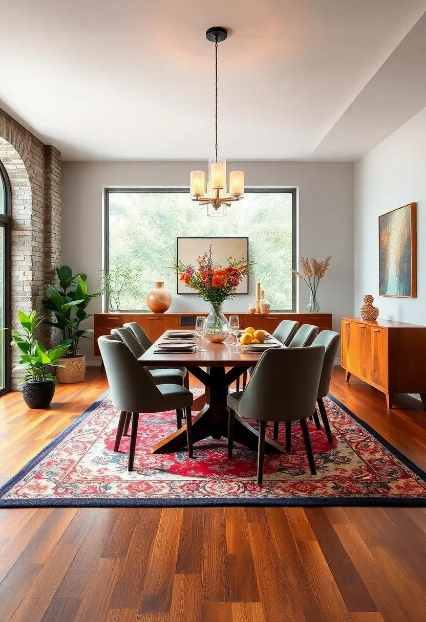 Embrace the⁣ warmth of hardwood flooring ‍for an inviting ambiance that ⁤complements any​ dining room style