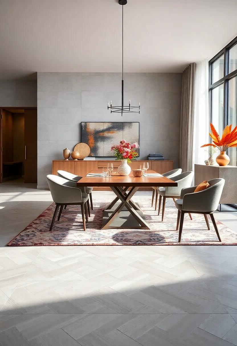 Integrate‌ soft,plush rugs under your dining table to enhance comfort during meals and gatherings