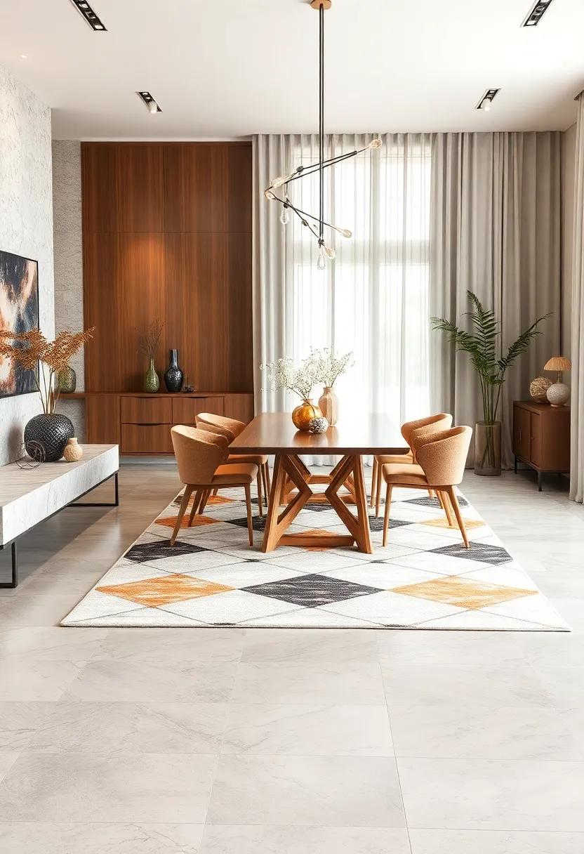 Make‌ a ⁤statement with geometric rugs that ⁤add ​a modern twist ‌while ⁣keeping the overall design chic and stylish