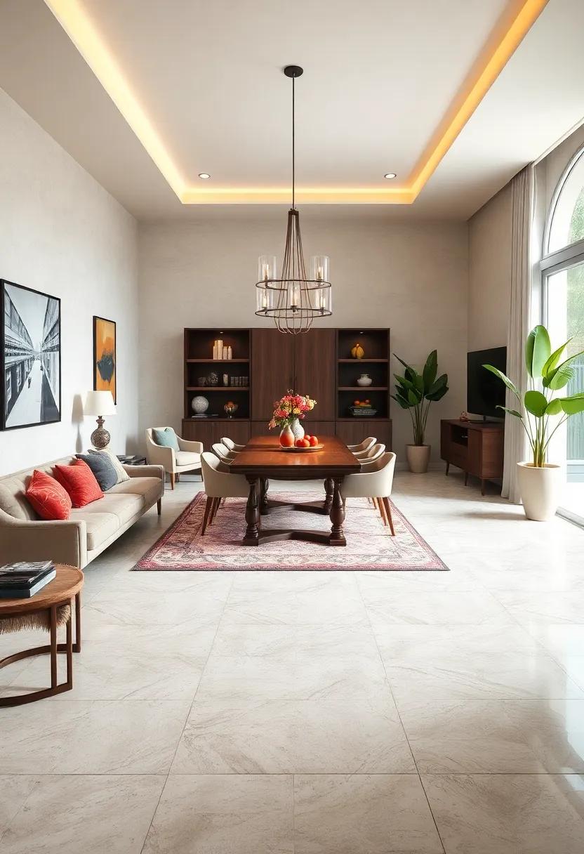 Opt for stylish linoleum⁢ floors⁤ that are both affordable and versatile,allowing for easy maintenance