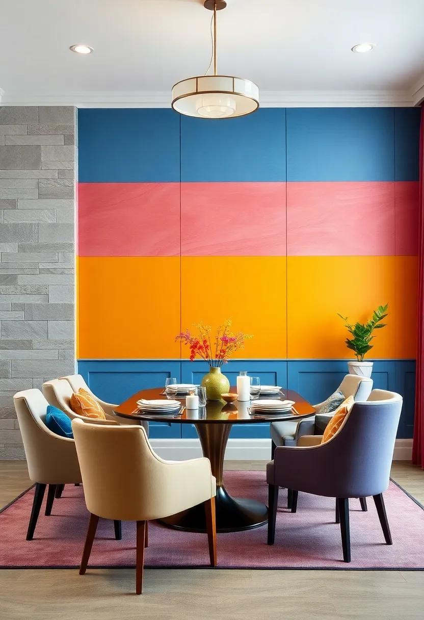 Bold‌ Color Block: ⁣Choose‌ vibrant paint colors for your wall panels ⁢to create a striking contrast against neutral furniture,‍ setting a lively tone