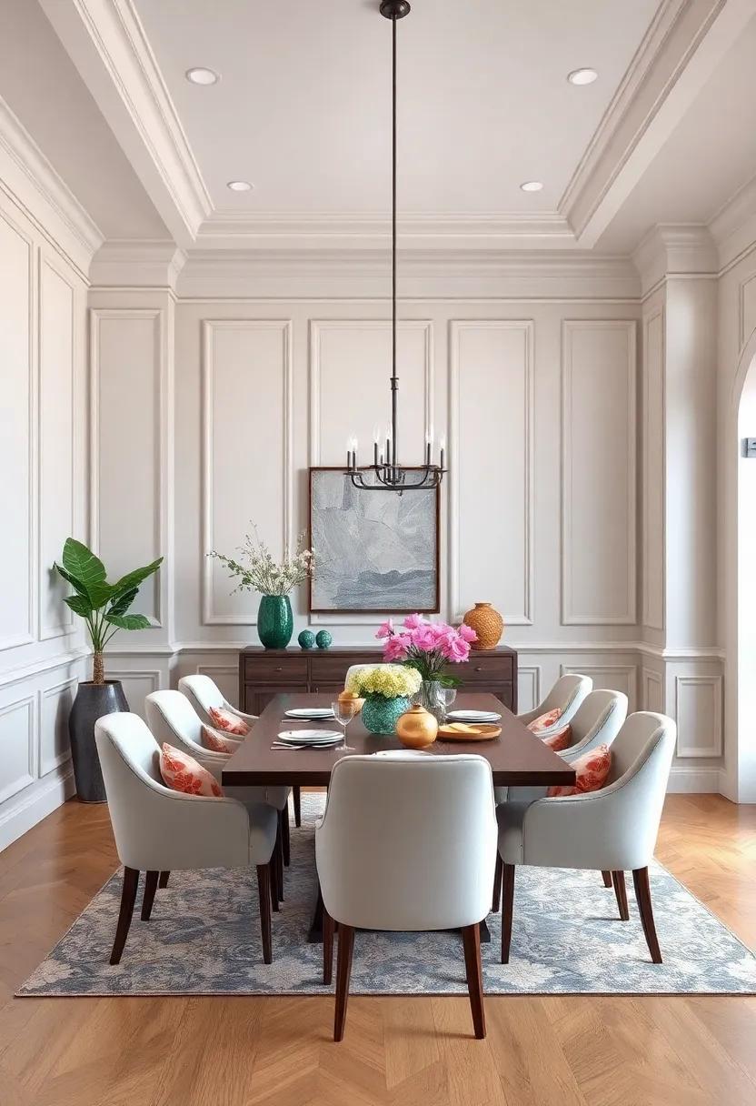 Classic Wainscoting: Install traditional ‌wainscoting to⁤ add elegance to your dining room, perfect for ‌both ⁣formal⁤ and casual settings