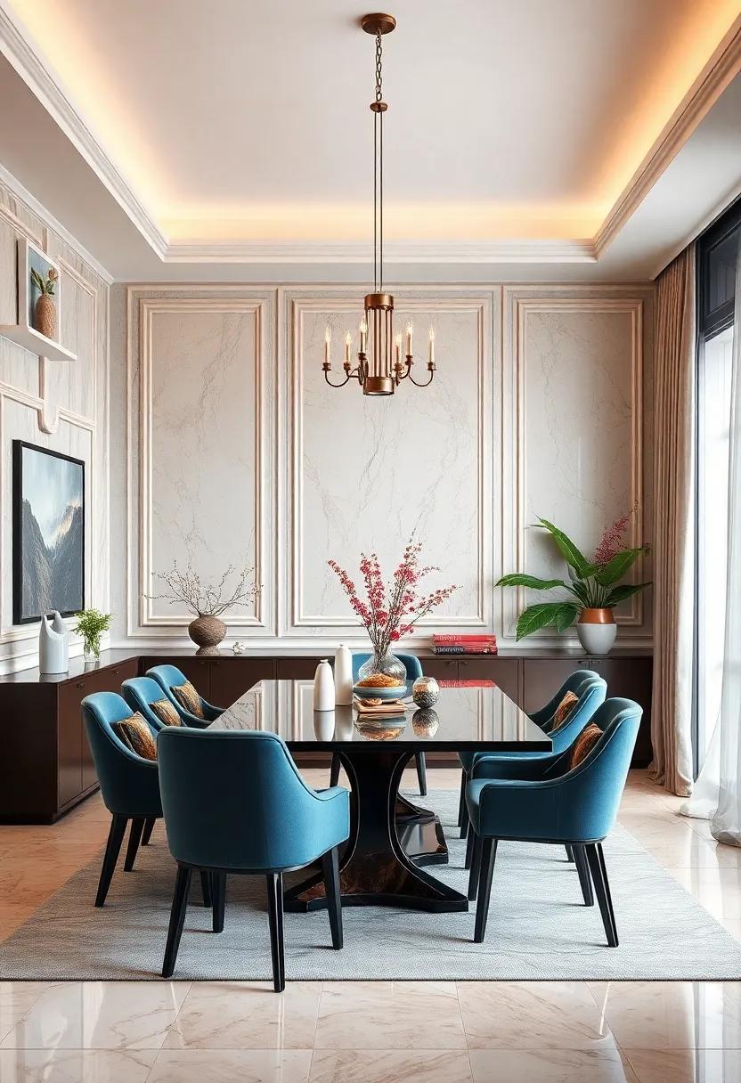Glossy Finishes:‌ Go glossy with‌ high-shine paint ⁣on ‌your wall panels,⁤ reflecting⁤ light and enhancing the spaciousness ⁣of‍ your dining room