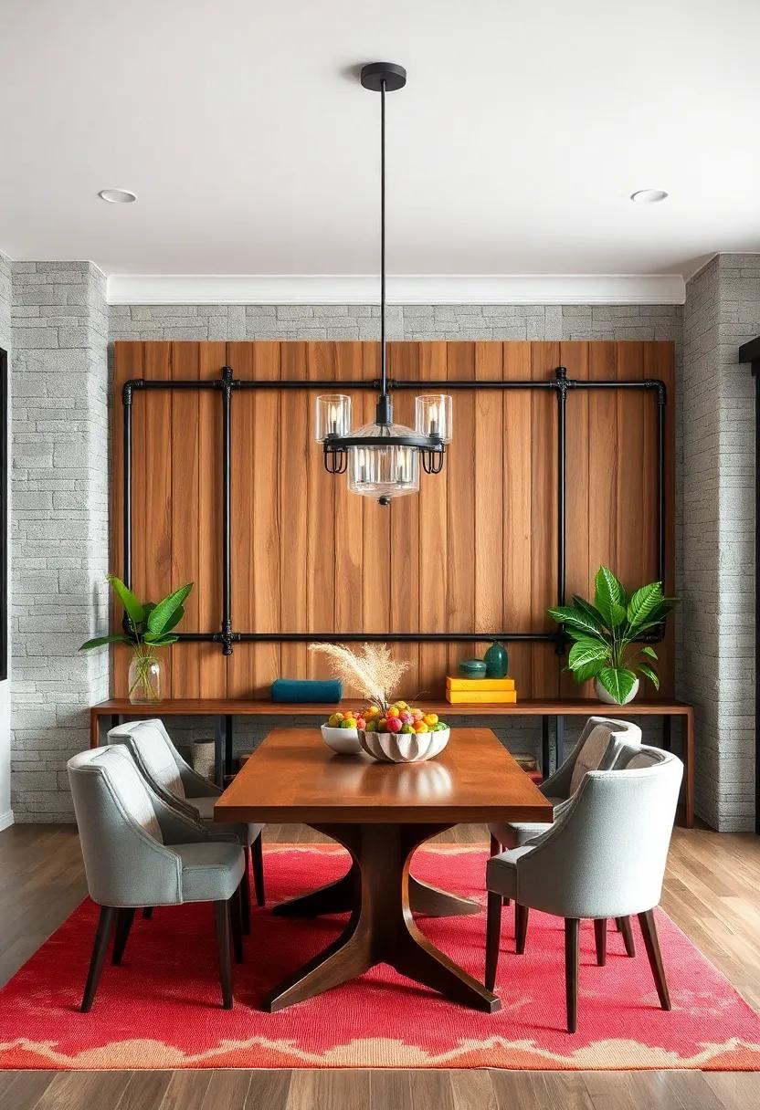 Industrial Pipe Frames: frame wooden panels with ‌industrial pipes, merging⁤ rustic and ‍modern styles for ⁢an​ edgy look
