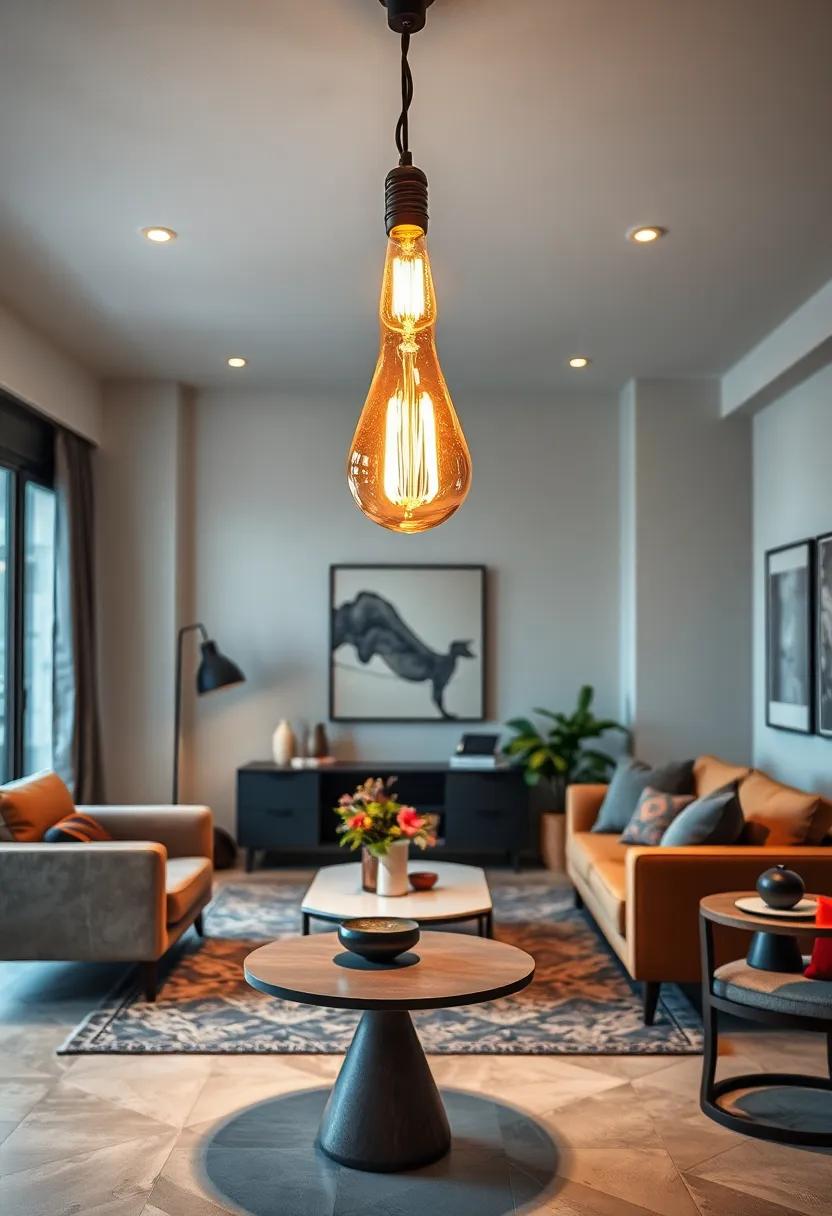 vintage Edison Bulb Pendant⁢ – Embrace the charm of‍ the past with hanging Edison ‍bulbs​ that offer a ⁣warm, nostalgic glow while​ enhancing​ your modern ⁤eclectic design