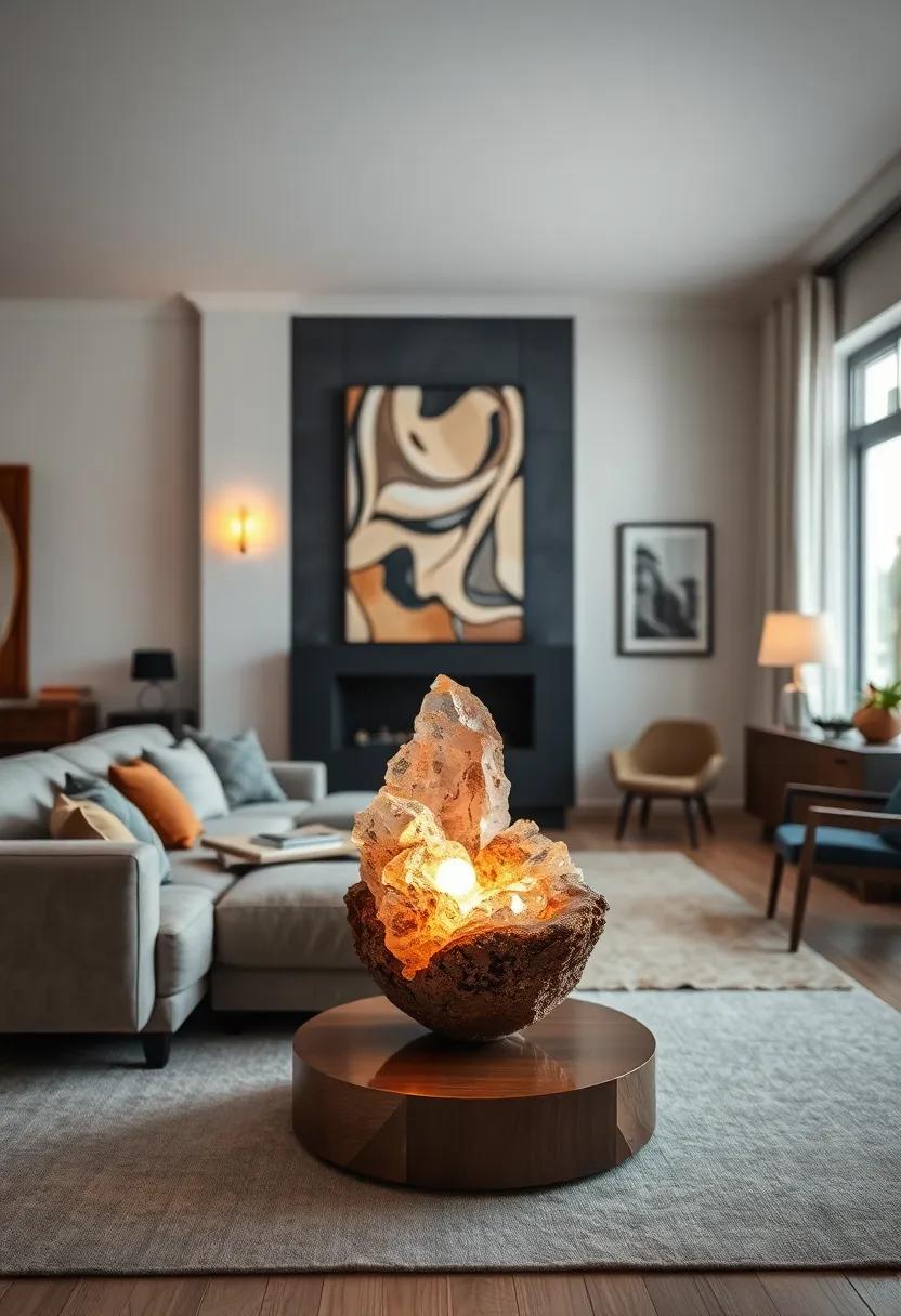 Unique Rock ⁣Crystal Lamp – ⁤Let the‌ beauty‌ of nature shine ⁣with a rock crystal ⁢lamp that not only lights​ up ​your‍ room but also serves as⁤ a stunning natural ‍sculpture