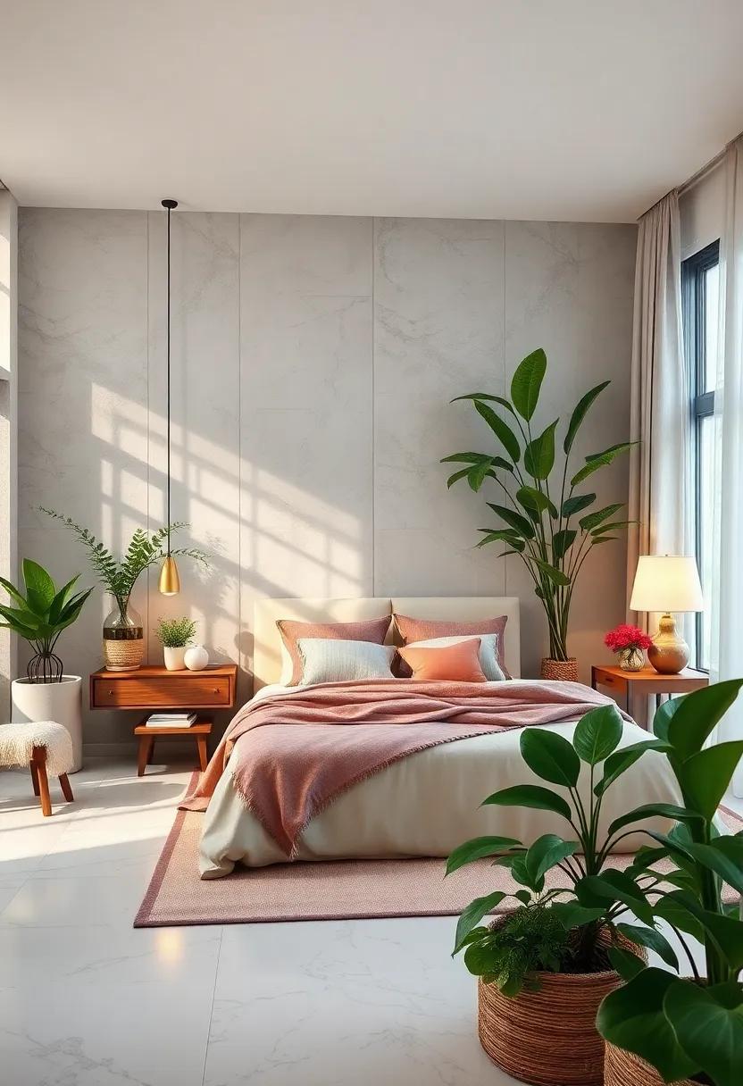Botanical ‌Beauty: Incorporate indoor ⁣plants to bring life and freshness into your ⁣bedroom ‌while improving air quality⁣ and promoting tranquility