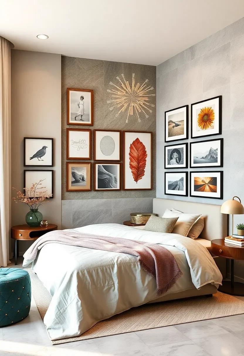 Artful Displays: Showcase your favorite ‍artwork or photographs in chic⁤ frames to add ⁢personality and create⁢ a⁢ gallery wall​ that‌ speaks to you
