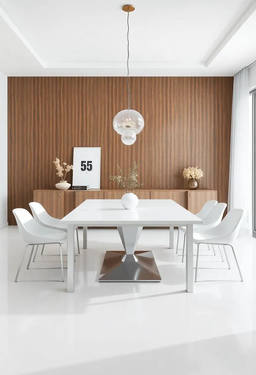 Modern Minimalism: A sleek white extendable table with ⁤clean lines​ that effortlessly blends with contemporary ‍decor while creating an⁤ airy feel in your dining space
