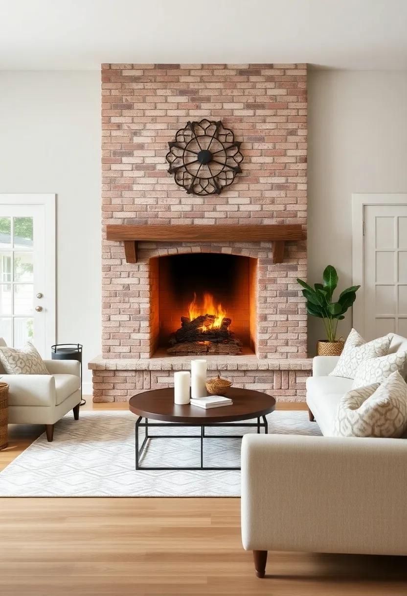 Cozy Fireplaces: Incorporate a stone or brick fireplace ​as a centerpiece, offering both warmth and an inviting⁢ focal point for gatherings