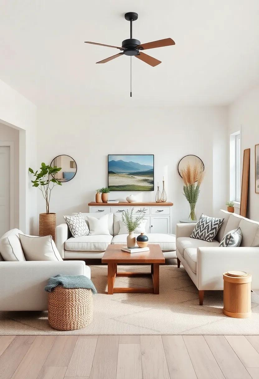 Farmhouse-inspired Furniture: Select ​sturdy yet stylish furniture pieces, like a rustic dining table or a shabby chic sofa, that celebrate the farmhouse aesthetic