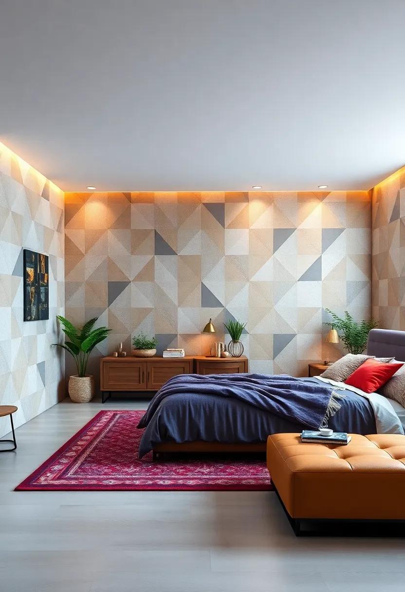 Vintage Geometric ⁤Patterns for a Touch of Nostalgia in Your Contemporary Retreat