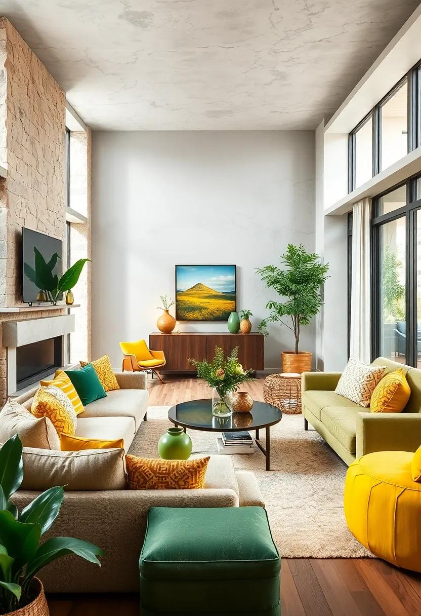 Sustainable Decor: Incorporating eco-Friendly⁢ Green and⁤ Yellow⁣ Items