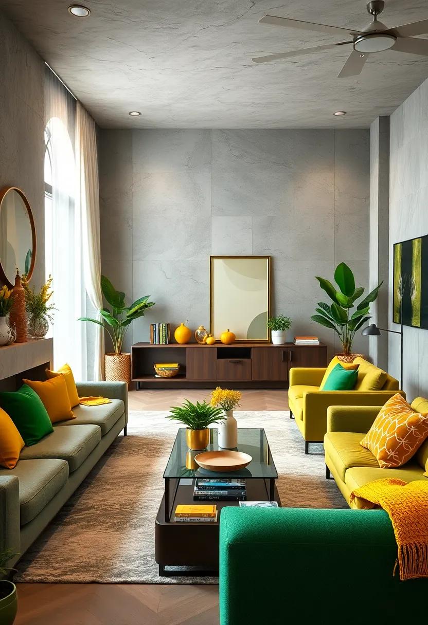 The Influence of Lighting:​ How to Showcase‌ Green and Yellow ⁤Accents Effectively