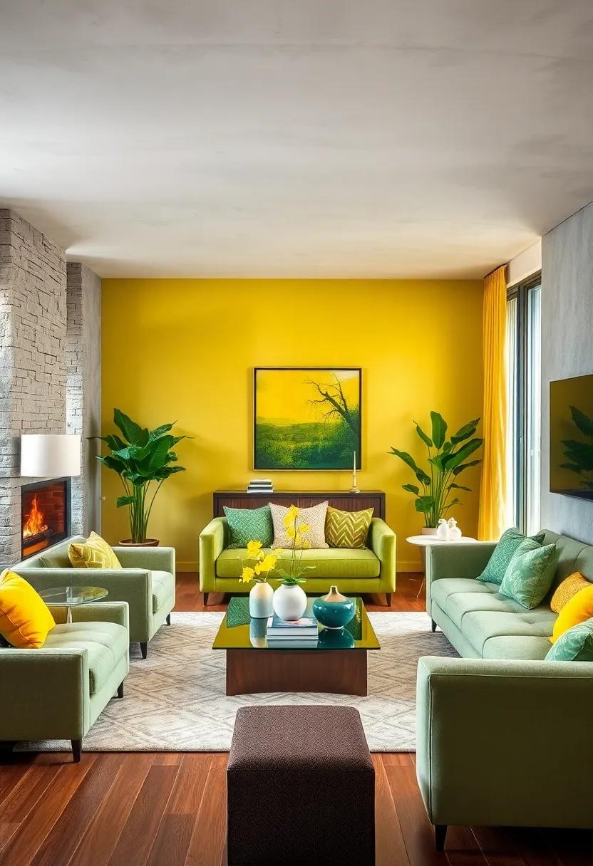 Creating ​a Cozy Nook: Embracing⁣ Green and Yellow in Reading⁤ Corners
