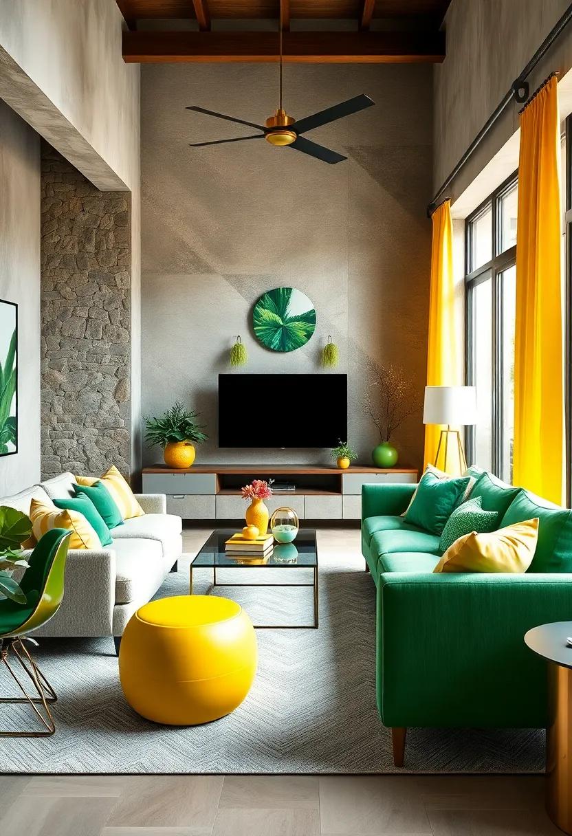 Welcoming Vibrancy: Infusing Your‌ Space with Fun Green and‍ yellow ‍Accessories