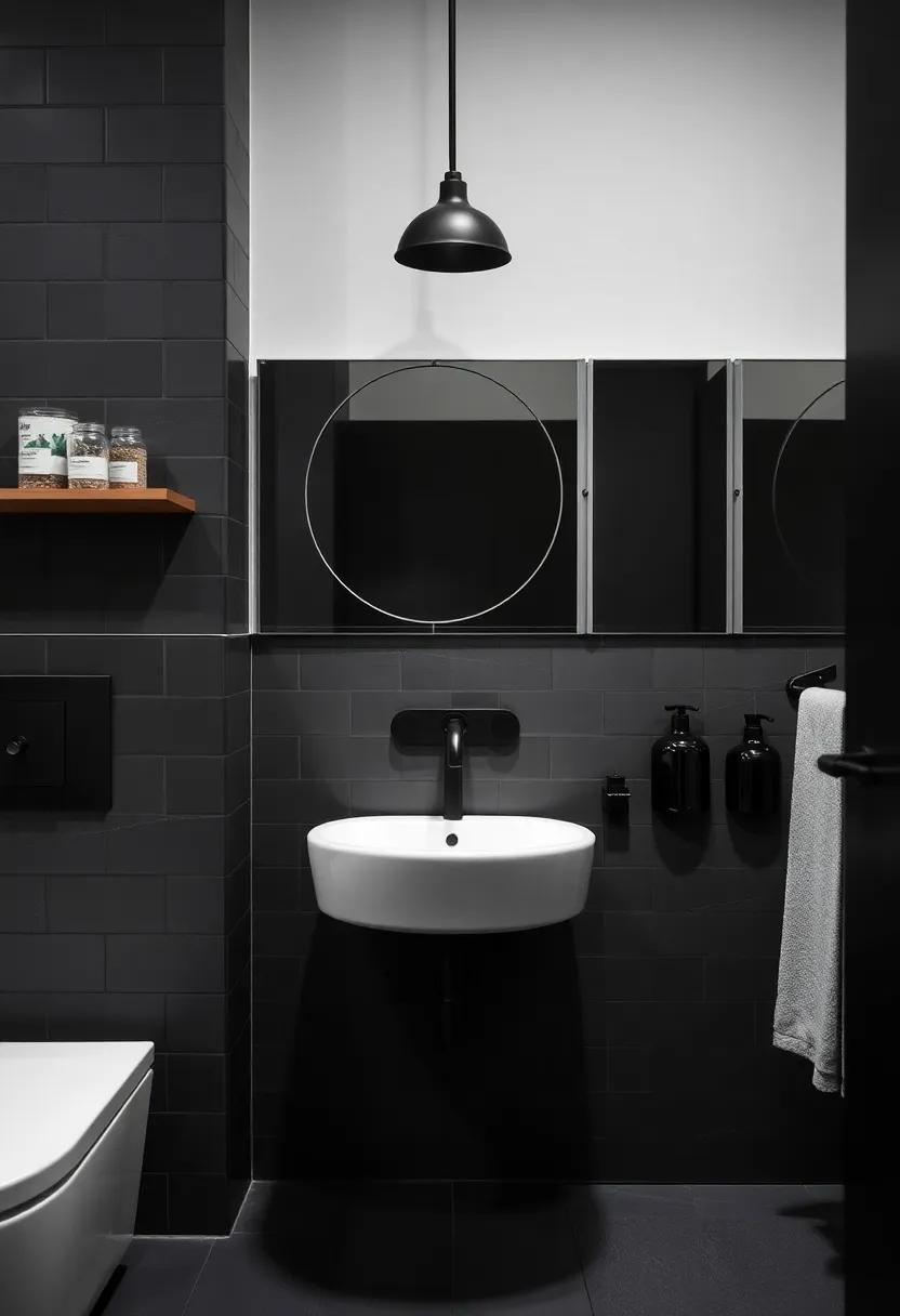 Glass Accents: Use ⁤glass storage jars or⁢ containers in dark smoked glass to provide ‍a functional element that complements the overall aesthetic