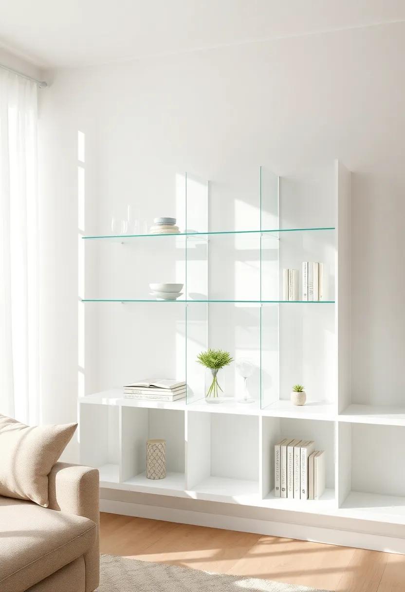 Art Display: ‌Combine‌ function and flair‌ by utilizing cubby shelves to showcase ⁣artwork and sculptures, turning your living room into a personal gallery