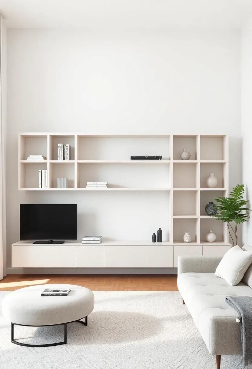 Floating Elegance: ⁢Learn how floating cubby shelves create an illusion​ of space, ​perfect for minimalist living rooms ‍that seek organization without ‌overwhelming decor